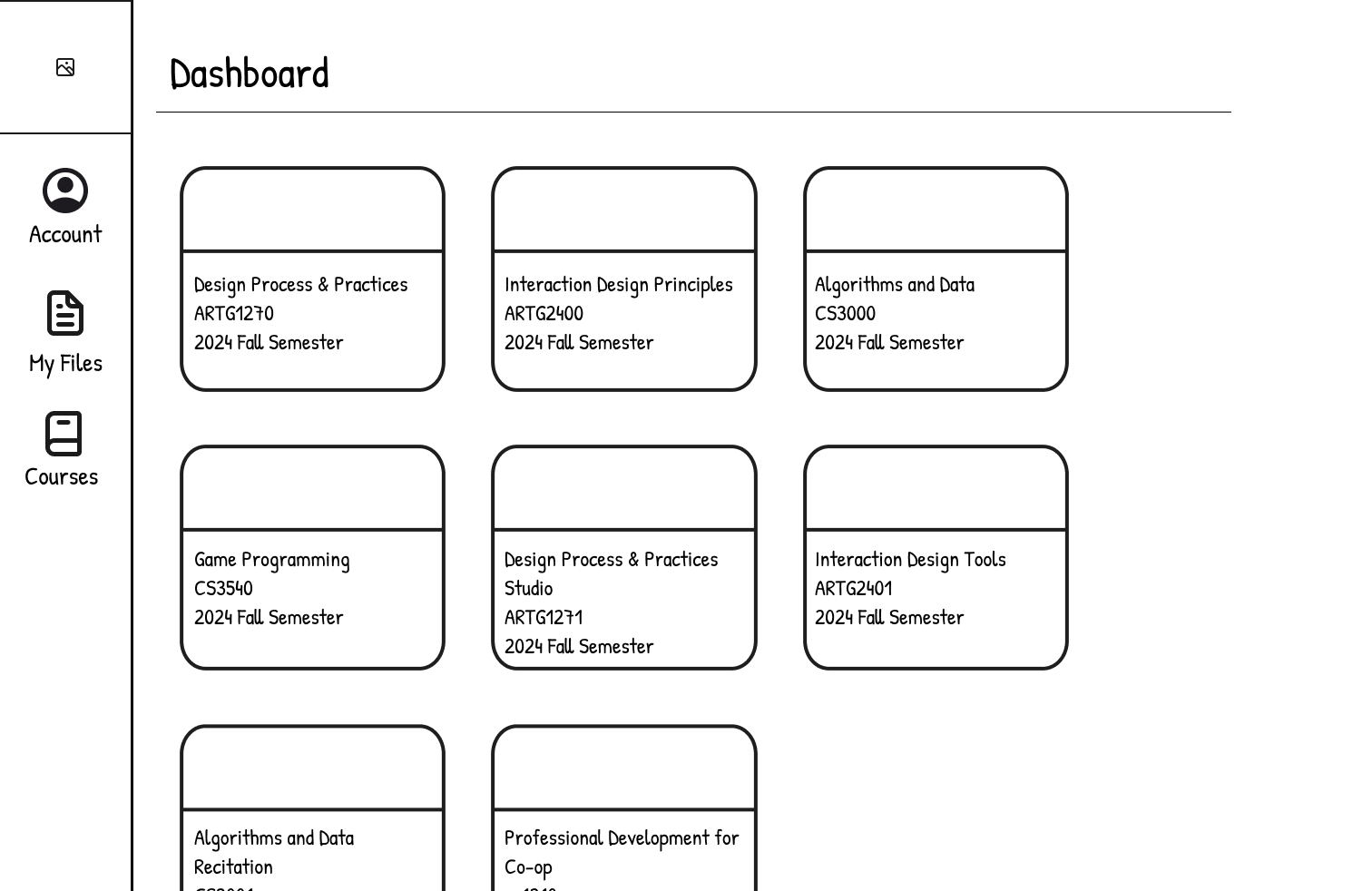 Desktop Wireframe - Click to interact